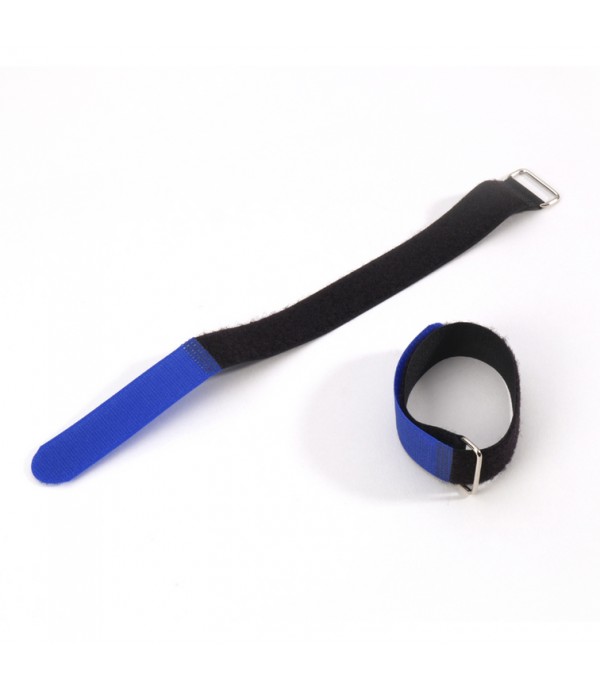 Adam Hall Accessories VR 2530 BLU - Hook and Loop Cable Tie 300 x 25 mm blue