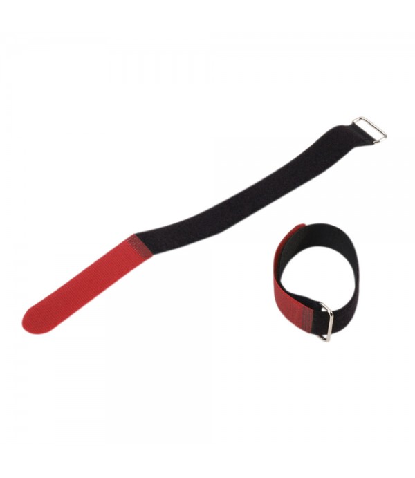 Adam Hall Cables VR 2530 RED - Hook and Loop Cable Tie 300 x 25 mm red