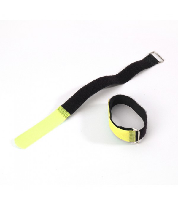 Adam Hall Accessories VR 5080 YEL - Hook and Loop Cable Tie 800 x 50 mm yellow
