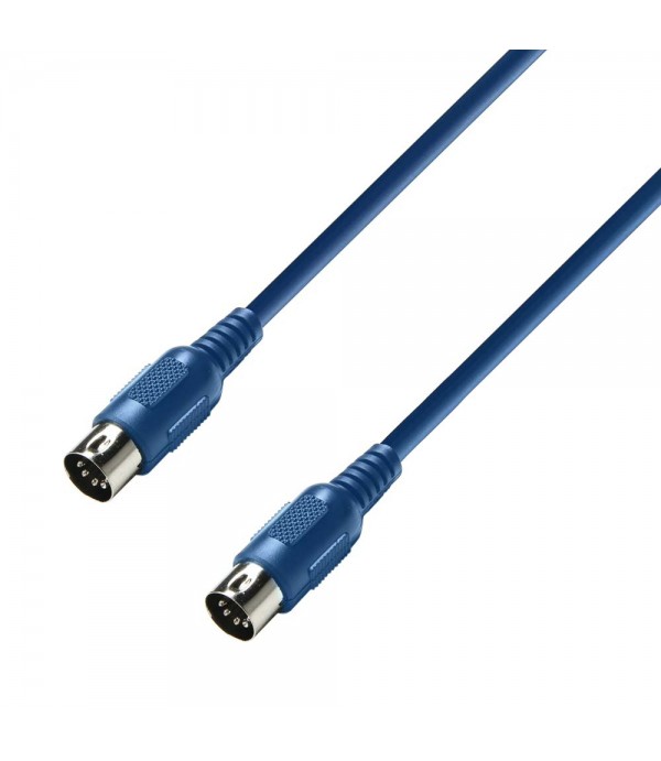Adam Hall Cables 3 STAR MIDI 0600 BLU - MIDI Cable 6 m blue