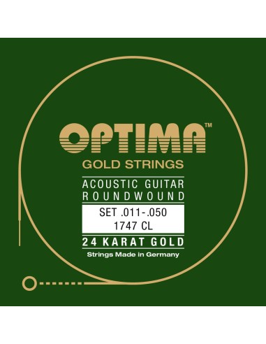 Strings for Acoustic Guitar Gold strings