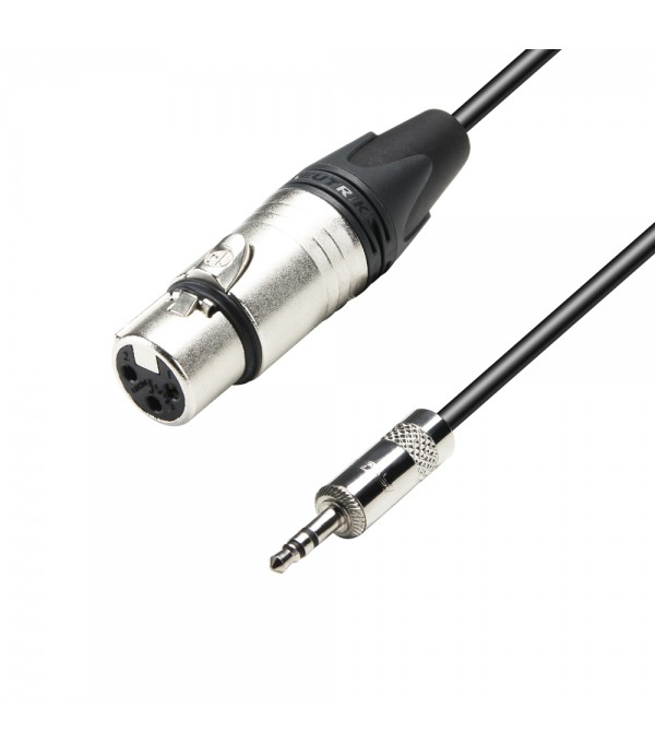Adam Hall Cables 5 STAR MYF 0300 - Balanced Cable Neutrik® XLR female to Minijack TRS | 3 m