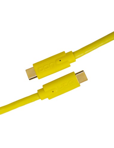 Cable UDG USB 3.2 C-C Jaune Droit 1,5m