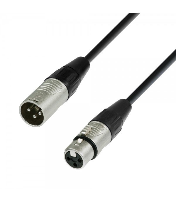Adam Hall Cables 4 STAR DMF 0050 - DMX Cable REAN XLR Male to XLR Female 0.5 m