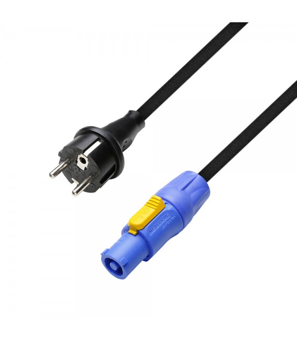 Adam Hall Cables 5 STAR PCON 0300 - Power Cable | Neutrik powerCON® to CEE 7/7 | 3 m