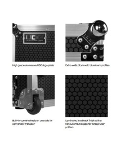 Udg U91054BL - FC MULTI FORMAT XXL BLACK PLUS (LAPTOP SHELF, TROLLEY & WHEELS) 2