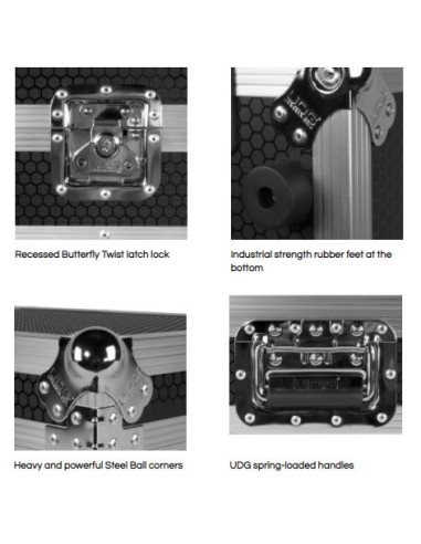 Udg U91054BL - FC MULTI FORMAT XXL BLACK PLUS (LAPTOP SHELF, TROLLEY & WHEELS)