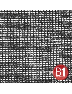 Adam Hall Accessories 0157 X 34 B - Gauze Type 202 3 x 4 m with Eyelets, Black