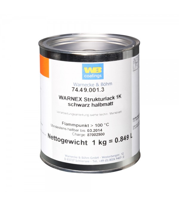 Warnex 0131 - Texture Paint black 1 kg Warnex