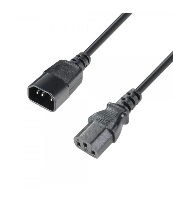 Adam Hall Cables 8101 KE 0200 - IEC Extension Cable 3 x 1.5 mm², 2 m