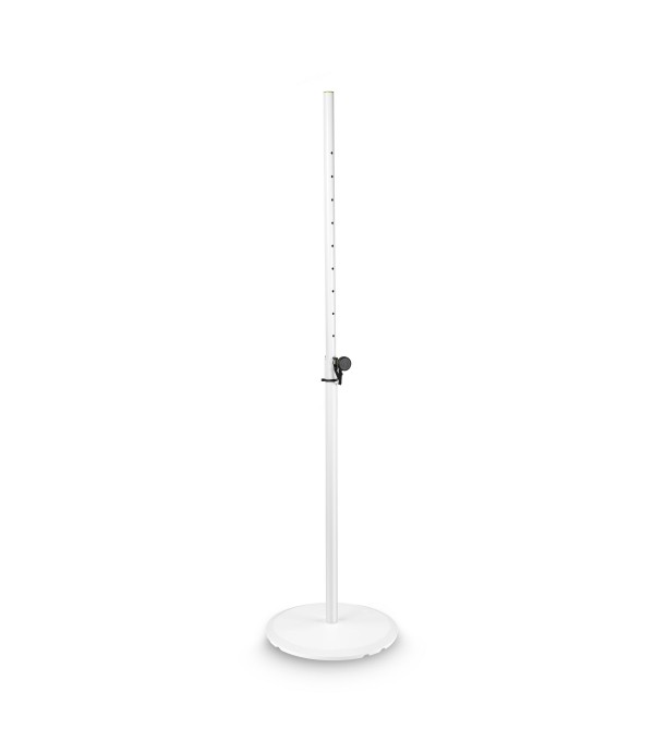 Gravity SSP WB SET 1 W - Loudspeaker Stand with Base and Cast Iron Weight Plate, White