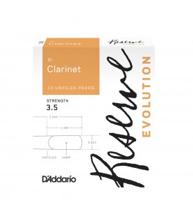 D'Addario Reserve Evolution Bb Clarinet Reeds, 3.5 (10 Pack)