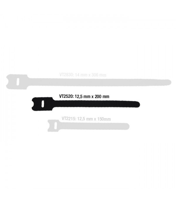 Adam Hall Cables VT 2520 - Hook and Loop Cable Tie 200 x 25 mm black