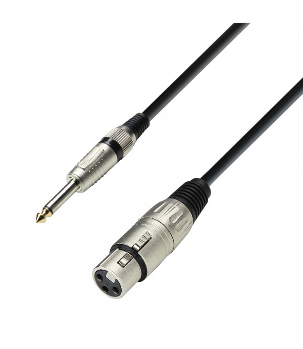 Adam Hall Cables 3 STAR MFP 0300 - Microphone Cable XLR female to 6.3 mm Jack mono 3 m