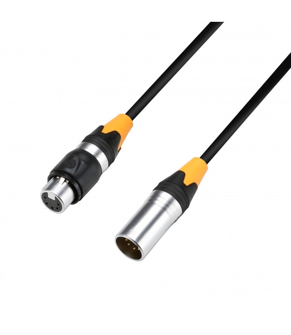 Adam Hall Cables 4 STAR DGH 0500 IP65 - DMX AES/EBU Cable 5-pole XLR male to XLR female IP65 5 m