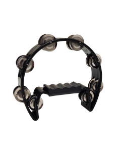 Pandeireta Meia-Lua Single Row Black