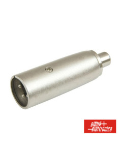 Ficha Adaptadora XLR 3p Macho / Rca Fêmea