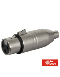Ficha Adaptadora XLR 3p Fêmea / Rca Fêmea Especificações