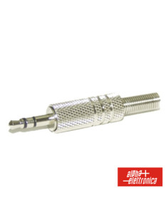 Ficha Jack 3.5mm Macho Stéreo C/ Proteção