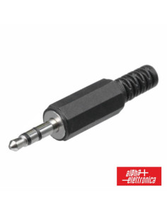 Ficha Jack 3.5mm Macho St C/ Proteção De Cabo