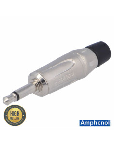 Ficha Jack 3.5mm Macho Mono Niquelada AMPHENOL