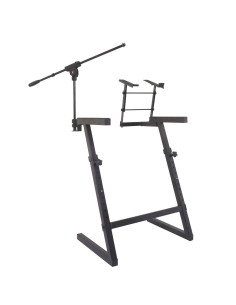 Novo suporte profissional para teclado ajustável, fabricado em aço