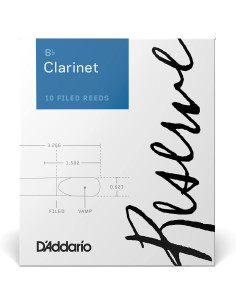 Palhetas para Clarinete Sib D'Addario Reserve Força 3.5+ DCR10355
