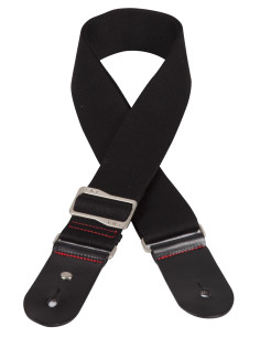 Alça de ombro ajustável composta por dupla camada de algodão reforçado em preto.