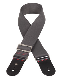 Alça de ombro ajustável composta por dupla camada de algodão reforçado em cinzento.