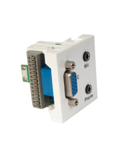 Panel de conexión VGA D15 hembra