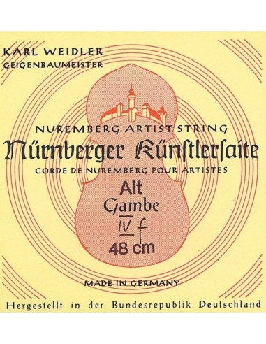 Viola da gambe-strings Kuenstler rope core. Chrome steel wound